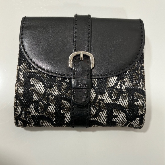 Dior compact navy trotter wallet - Picture 1 of 7